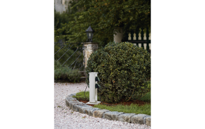 Garten-Steckdosensäule EGLO ''Park 4'', Edelstahl/Kunststoff, grün, 40x11x11cm