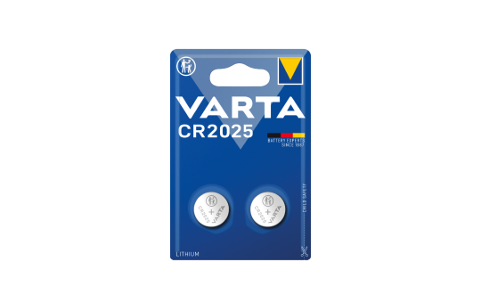 Batterie Lithium, Knopfzelle, VARTA, CR2025, 3V, Electronics, Retail Blister