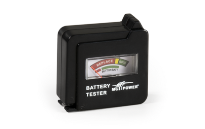 Batterietester McPower ''EL-BT 6'' für AAA, AA, C, D, 9 V Batterien