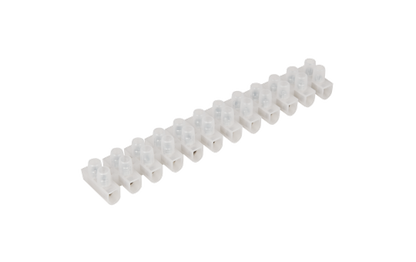 Lüsterklemme McPower, 12 Klemmen, 6,0mm², 10A, transparent, 10er-Pack