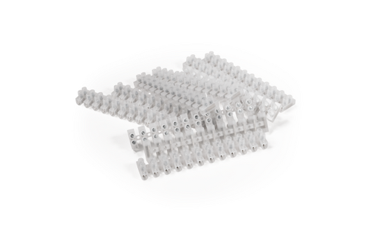Lüsterklemme McPower, 12 Klemmen, 6,0mm², 10A, transparent, 10er-Pack