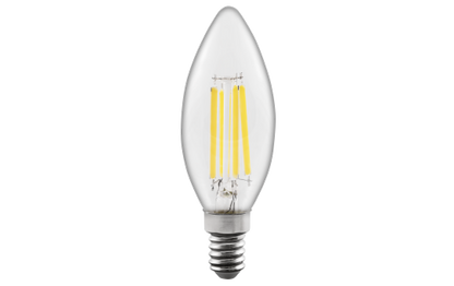 LED Filament Kerzenlampe McShine ''Filed'', 3000K, E14, 6W, 1055lm, 230V, warmweiß