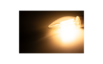 LED Filament Kerzenlampe McShine ''Filed'', 3000K, E14, 6W, 1055lm, 230V, warmweiß