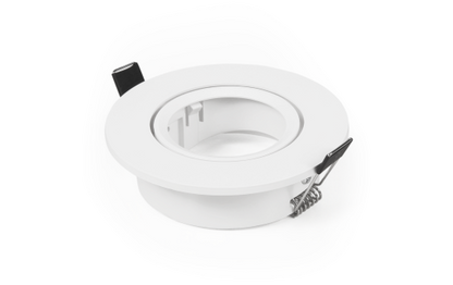 Einbaurahmen McShine ''DL-475'' rund, Ø90mm, schwenkbar, weiß