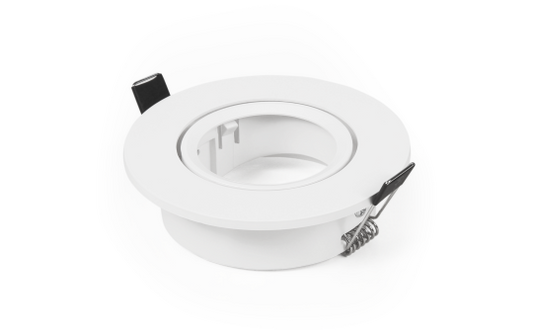 Einbaurahmen McShine ''DL-475'' rund, Ø90mm, schwenkbar, weiß