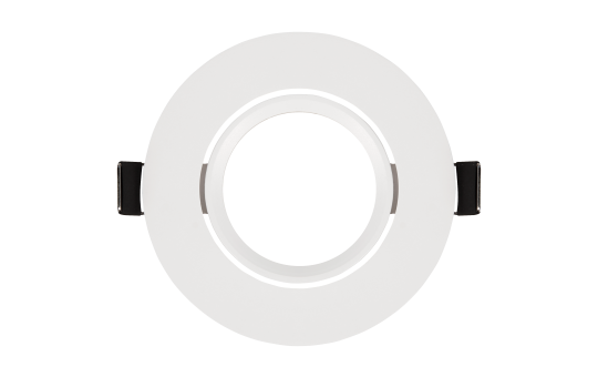 Einbaurahmen McShine ''DL-475'' rund, Ø90mm, schwenkbar, weiß