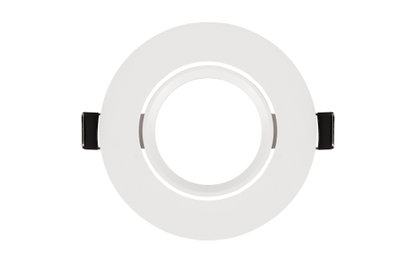 Einbaurahmen McShine ''DL-475'' rund, Ø90mm, schwenkbar, weiß