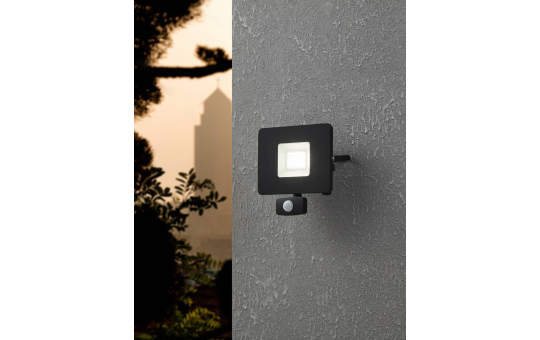 Wandleuchte EGLO ''Faedo 3'', LED, 31W, Alu, 5000K, 3400lm, mit Sensor