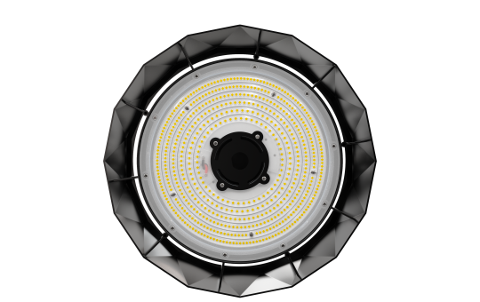 LED-Hallenstrahler EINLICHT ''UFO-Diamond'' 100W, 13.000lm, 4000K, IP65, IK08, 120°, Aluminium