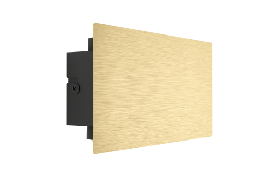 Wandleuchte EGLO ''Talamello'', LED, Aluminium, gold gebürstet, rechteckig