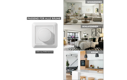 LED-Dimmer für elektronische Trafos McPower ''Cup'' 250V/300W, UP, Memory-Funktion