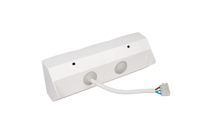 Steckdosenblock McPower ''Flair'' Aufbau, weiß, 2-fach Schutzkontakt + 2x USB
