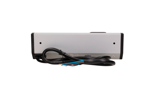Steckdosenblock Aufbau, silber, 2fach, ein Schalter, 3680W