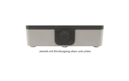 Feuchtraum Doppel-Steckdose McPower ''Secure'', 250V~/16A, IP44, AP, grau