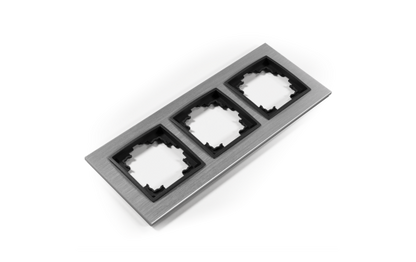 Rahmen McPower ''Flair'', 3-fach, silbernes Aluminium