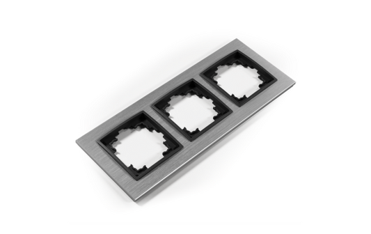 Rahmen McPower ''Flair'', 3-fach, silbernes Aluminium