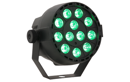 LED-Lichteffekt IBIZA ''PAR-MINI-RGB3'' 12x 3W RGB LED, Musiksteuerung, DMX