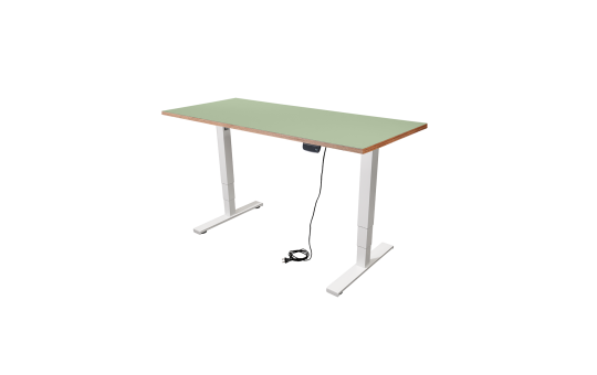 Schreibtisch imstande, Gestell business-w + Platte 140x60cm Pistazio