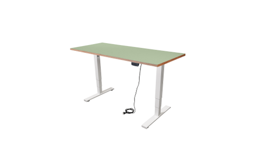 Schreibtisch imstande, Gestell business-w + Platte 140x60cm Pistazio