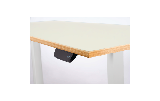 Schreibtisch Imstande, business-b + Tischplatte Sperrholz Platinweiß 140x80cm