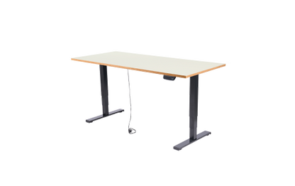 Schreibtisch Imstande, business-b + Tischplatte Sperrholz Platinweiß 140x80cm