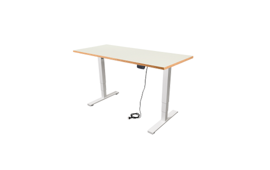 Schreibtisch Imstande, business-w + Tischplatte Sperrholz Platinweiß 140x80cm
