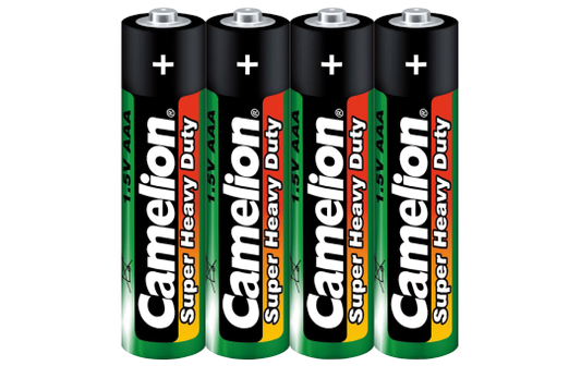 Micro-Batterie CAMELION Super Heavy Duty, 1,5 V, Typ AAA/R03, 4er-Pack