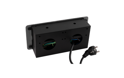Tisch-Einbausteckdose McPower ''TS-03S'' 3x Steckdose, 1,8m Kabel, 267x120x68mm