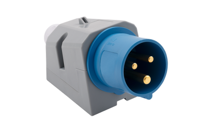 CEE-Stecker McPower, Wandmontage, IP44, 250V, 16A, 3-polig, IP44