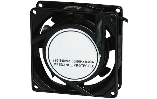 Lüfter McPower, 80x80 mm, 230 V, Aluminium, 80 mA, 2.100 rpm, 29 dBa