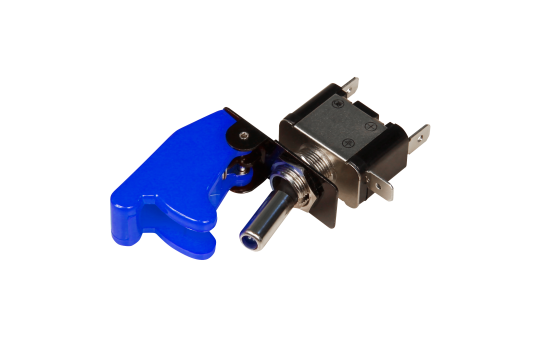 Kill-Switch McPower mit Schutzkappe und LED, 12V / 20A, blau