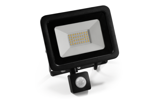 LED-Außenstrahler McShine ''Slim'' 30W, 2250lm, IP66, 4000K, Bewegungsmelder