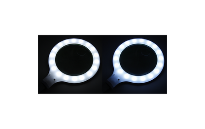 Lupenleuchte McShine ''LL-52'', 36 LEDs, Tisch- und Klemmleuchte, dimmbar, Kunststoff