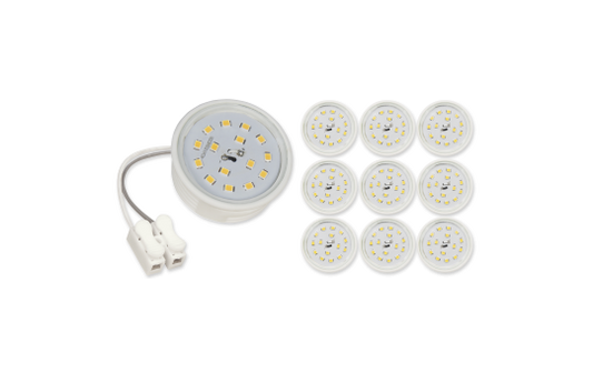 LED-Modul McShine, 5W, 400lm, 230V, 50x23mm, warmweiß, 3000K, 10er-Pack
