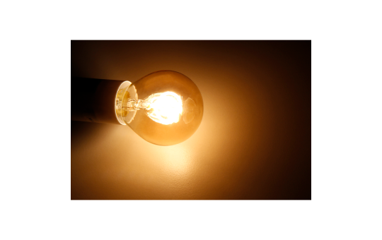 LED Filament Tropfenlampe McShine ''Retro'' E14, 2W, 150lm, warmweiß,goldenes Glas