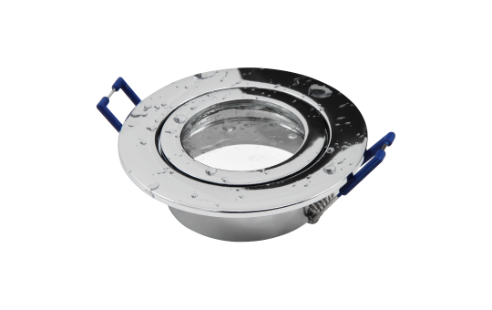 Einbaurahmen McShine ''DL-54'' rund, Clip-Verschluss, IP44, Chrom