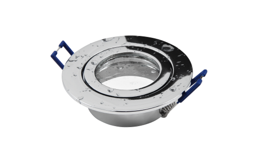 Einbaurahmen McShine ''DL-54'' rund, Clip-Verschluss, IP44, Chrom