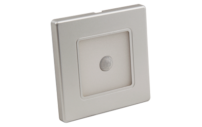 LED-Wand-Einbauleuchte McShine ''LWE-86SB'' 2W, 150lm, warmweiß, silberner Rahmen