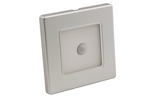 LED-Wand-Einbauleuchte McShine ''LWE-86SB'' 2W, 150lm, warmweiß, silberner Rahmen