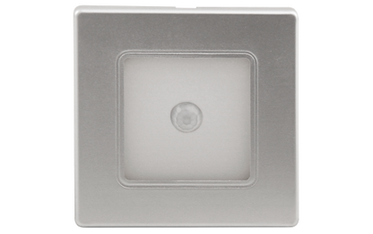 LED-Wand-Einbauleuchte McShine ''LWE-86SB'' 2W, 150lm, warmweiß, silberner Rahmen