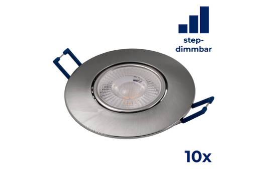 LED-Einbauleuchte McShine ''EL-313D'' 4,5W, 450lm, 3000K, step-dimmbar, 10er-Pack