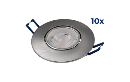 LED-Einbauleuchte McShine ''EL-313C'' 4,5W, 450lm, CCT 3000-4000-6000K, 10er-Pack