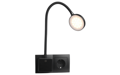 LED-Steckdosenleuchte EINLICHT ''Halo'' 3,3W, 438lm, step-dimmbar, warmweiß