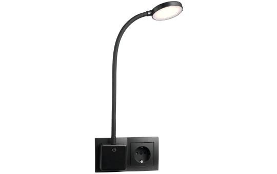 LED-Steckdosenleuchte EINLICHT ''Halo'' 3,3W, 438lm, step-dimmbar, warmweiß