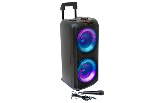 Karaoke-Lautsprecherbox ''VENUS600'', 600W, Beleuchtung, Bluetooth, inkl. Mikrofon