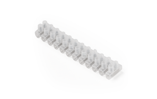 Lüsterklemme McPower, 12 Klemmen, 2,5mm², 3A, transparent