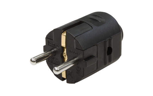 Schutzkontakt-Stecker McPower, schwarz