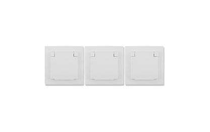 Schutzkontakt-Steckdose McPower ''Flair'', 250V~/16A, UP, IP44, weiß, 3er-Pack