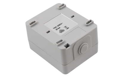 Feuchtraum Taster McPower ''Taff'', 250V~/10A, IP44, AP, grau