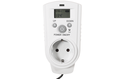 Steckdosen-Thermostat McPower ''TCU-540'' 5-30°C, Display, Kabel + Außenfühler